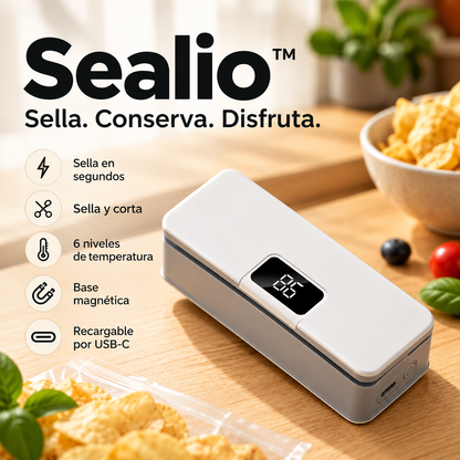 Sealio™ | Sellador de Bolsas Portátil