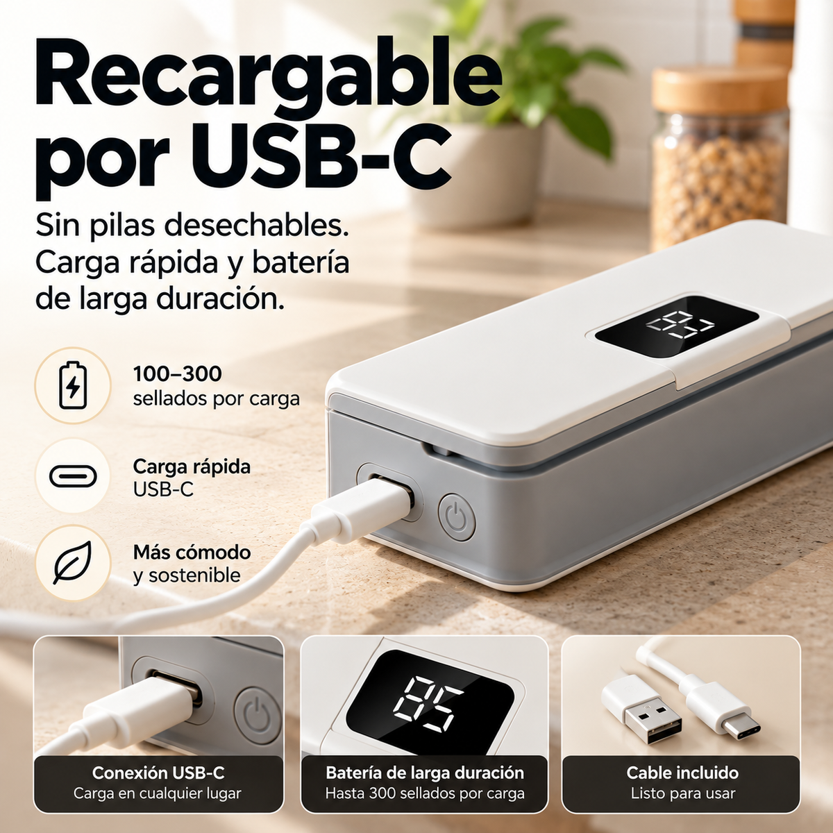 Sealio™ | Sellador de Bolsas Portátil